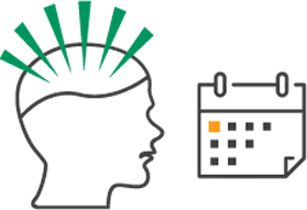 episodic cluster headache Icon of episodic cluster headache