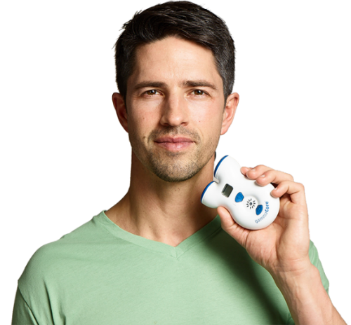 Getting started with gammaCore (nVNS) Image of man with gammaCore